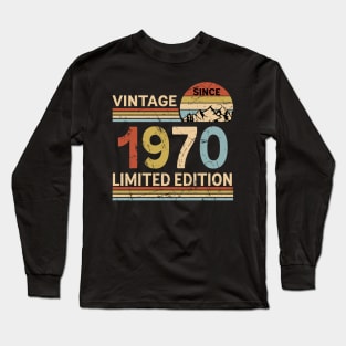 Vintage Since 1970 Limited Edition 53rd Birthday Gift Vintage Men's Long Sleeve T-Shirt